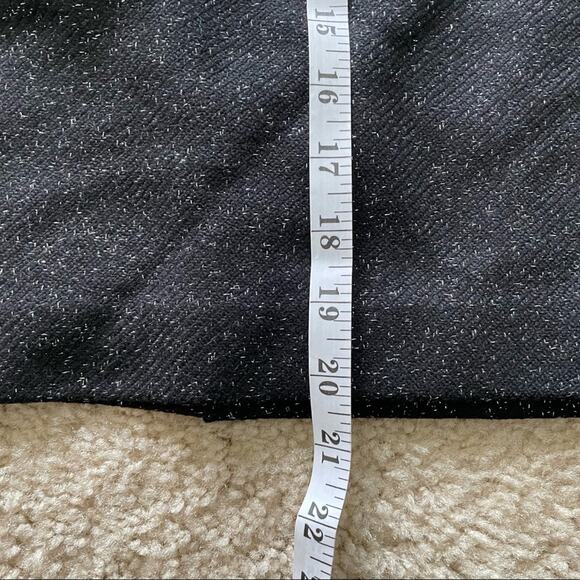Halogen Silver Sparkle Black Skirt Size 8 - Picture 8 of 13